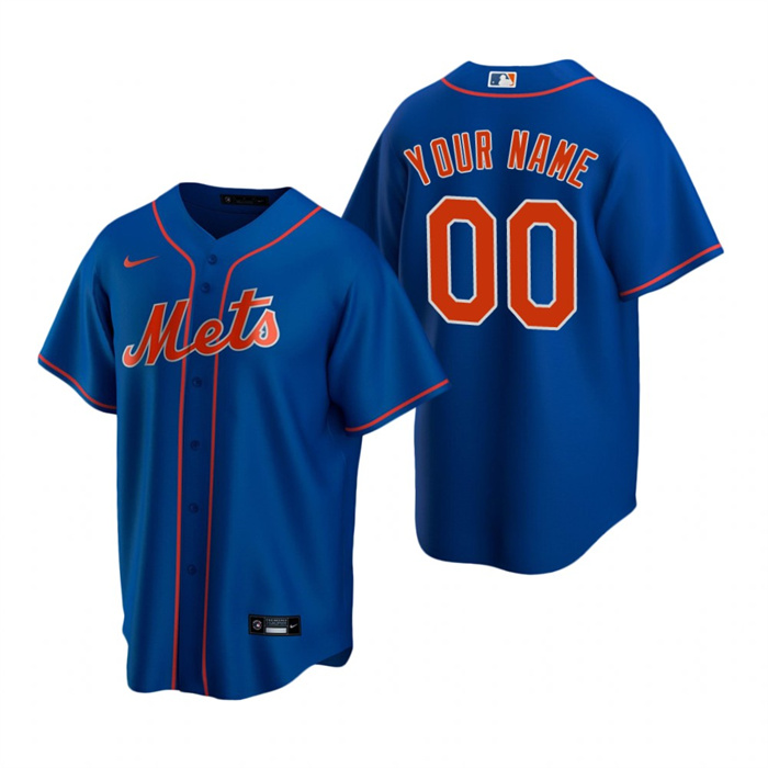 Youth New York Mets Active Player Custom Royal Cool Base Stitched Baseball Jersey